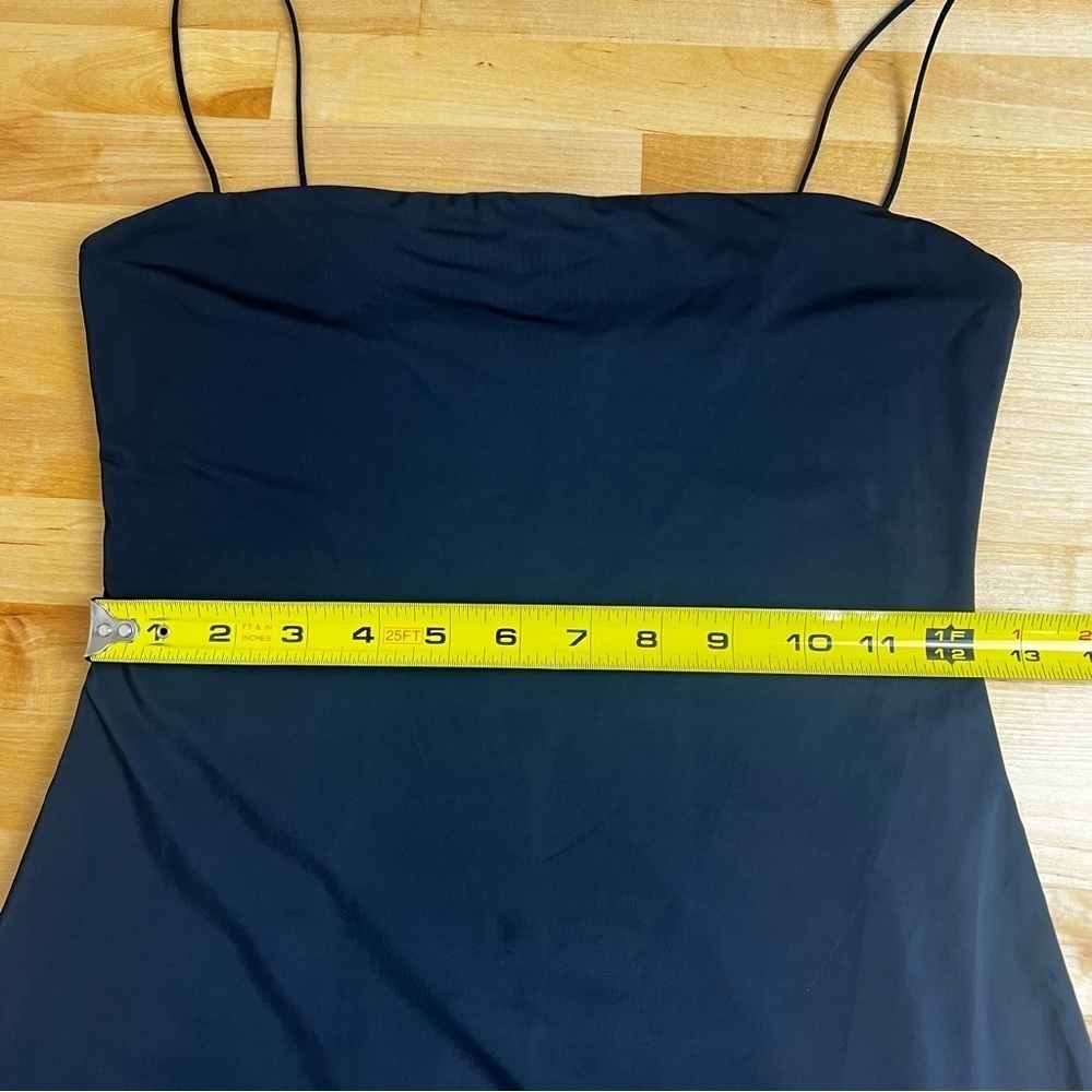 Aritizia Ten by Babaton Black‎ Stretch Bodycon Spaghetti Strap Mini Dress Small - Picture 11 of 13